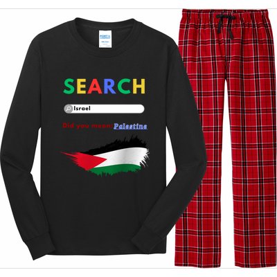 Free Palestine Did You Mean Palestine Gift Long Sleeve Pajama Set