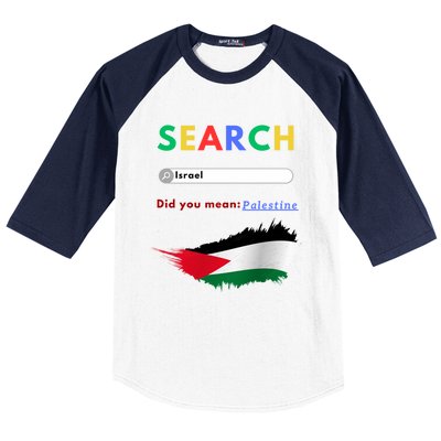 Free Palestine Did You Mean Palestine Gift Baseball Sleeve Shirt