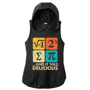 Funny PI Day Math Pun Ladies PosiCharge Tri-Blend Wicking Draft Hoodie Tank