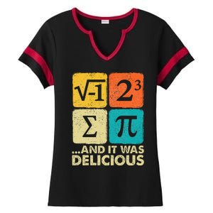 Funny PI Day Math Pun Ladies Halftime Notch Neck Tee