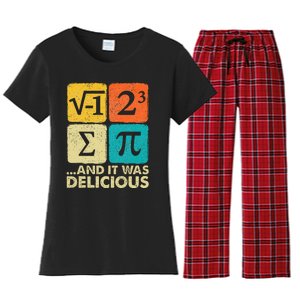 Funny PI Day Math Pun Women's Flannel Pajama Set