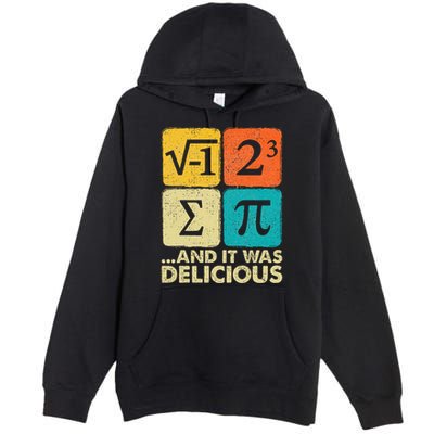 Funny PI Day Math Pun Premium Pullover Hoodie