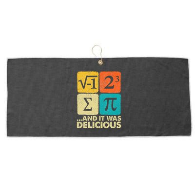 Funny PI Day Math Pun Large Microfiber Waffle Golf Towel