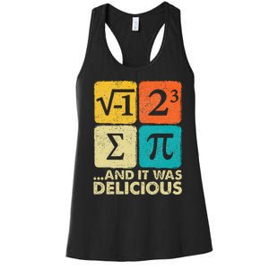 Funny PI Day Math Pun Women's Racerback Tank