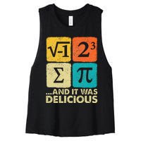 Funny PI Day Math Pun Women's Racerback Cropped Tank