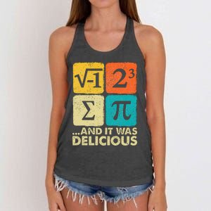 Funny PI Day Math Pun Women's Knotted Racerback Tank