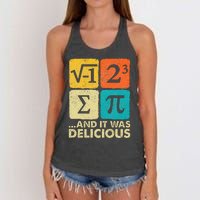 Funny PI Day Math Pun Women's Knotted Racerback Tank