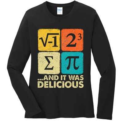 Funny PI Day Math Pun Ladies Long Sleeve Shirt