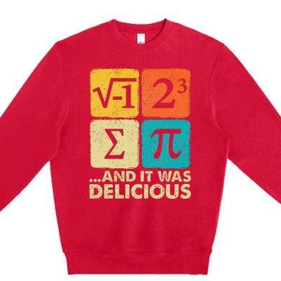 Funny PI Day Math Pun Premium Crewneck Sweatshirt