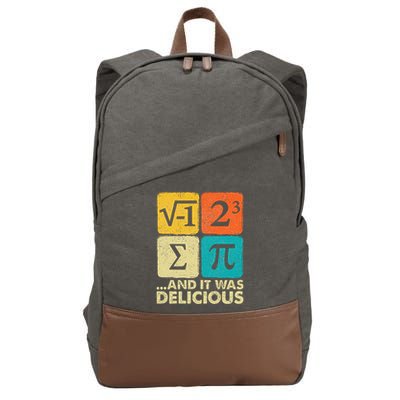 Funny PI Day Math Pun Cotton Canvas Backpack