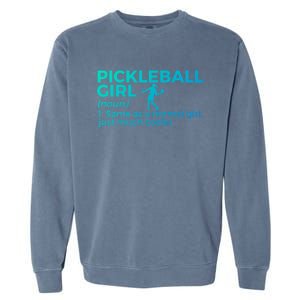 Funny Pickleball Definition Funny Gift Garment-Dyed Sweatshirt