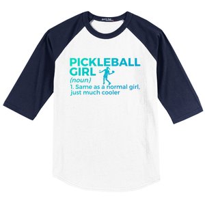 Funny Pickleball Definition Funny Gift Baseball Sleeve Shirt