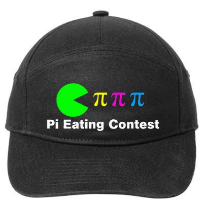 Funny Pi Day Math Science Pi Eating Contest Mix 7-Panel Snapback Hat