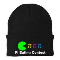 Funny Pi Day Math Science Pi Eating Contest Mix Knit Cap Winter Beanie