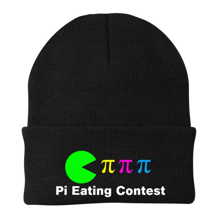Funny Pi Day Math Science Pi Eating Contest Mix Knit Cap Winter Beanie
