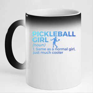 Funny Pickleball Definition Funny Gift 11oz Black Color Changing Mug