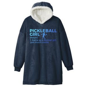 Funny Pickleball Definition Funny Gift Hooded Wearable Blanket