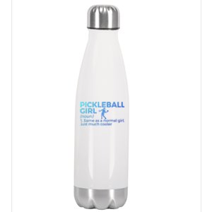 Funny Pickleball Definition Funny Gift Stainless Steel Insulated Water Bottle