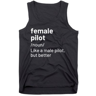 Female Pilot Definition Tank Top