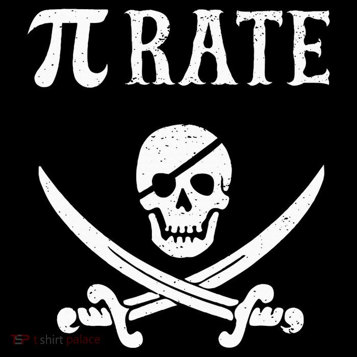 Funny Pi Day Pi Rate Pirate For Teachers T-Shirt
