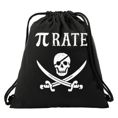 Funny Pi Day Pi Rate Pirate For Teachers Drawstring Bag