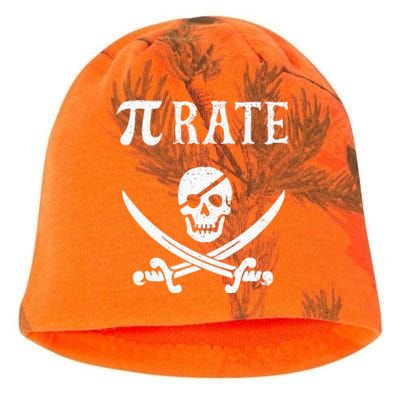 Funny Pi Day Pi Rate Pirate For Teachers Kati - Camo Knit Beanie