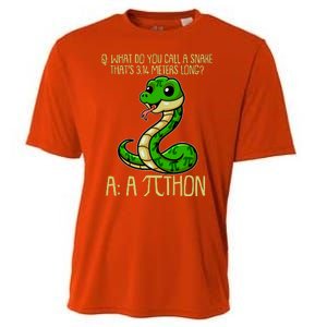 Funny Pi Day 314 PiThon Python Snake Joke Cooling Performance Crew T-Shirt