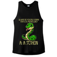 Funny Pi Day 314 PiThon Python Snake Joke Ladies PosiCharge Tri-Blend Wicking Tank