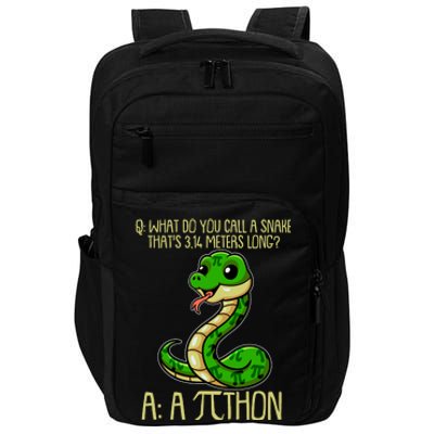 Funny Pi Day 314 PiThon Python Snake Joke Impact Tech Backpack