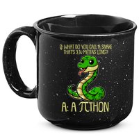 Funny Pi Day 314 PiThon Python Snake Joke 15oz Campfire Ceramic Mug