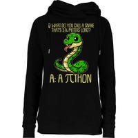 Funny Pi Day 314 PiThon Python Snake Joke Womens Funnel Neck Pullover Hood