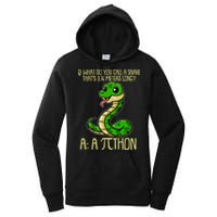 Funny Pi Day 314 PiThon Python Snake Joke Women's Pullover Hoodie