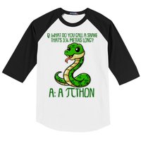Funny Pi Day 314 PiThon Python Snake Joke Baseball Sleeve Shirt