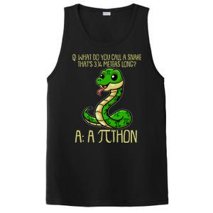 Funny Pi Day 314 PiThon Python Snake Joke PosiCharge Competitor Tank