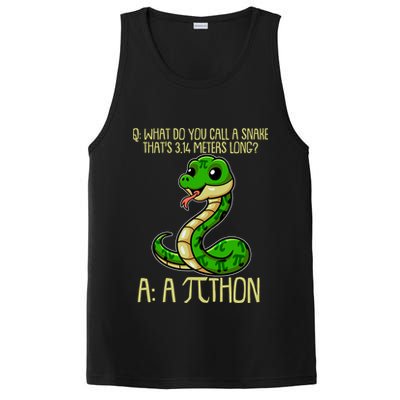 Funny Pi Day 314 PiThon Python Snake Joke PosiCharge Competitor Tank