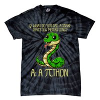 Funny Pi Day 314 PiThon Python Snake Joke Tie-Dye T-Shirt