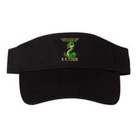 Funny Pi Day 314 PiThon Python Snake Joke Valucap Bio-Washed Visor