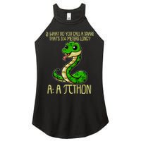 Funny Pi Day 314 PiThon Python Snake Joke Women's Perfect Tri Rocker Tank