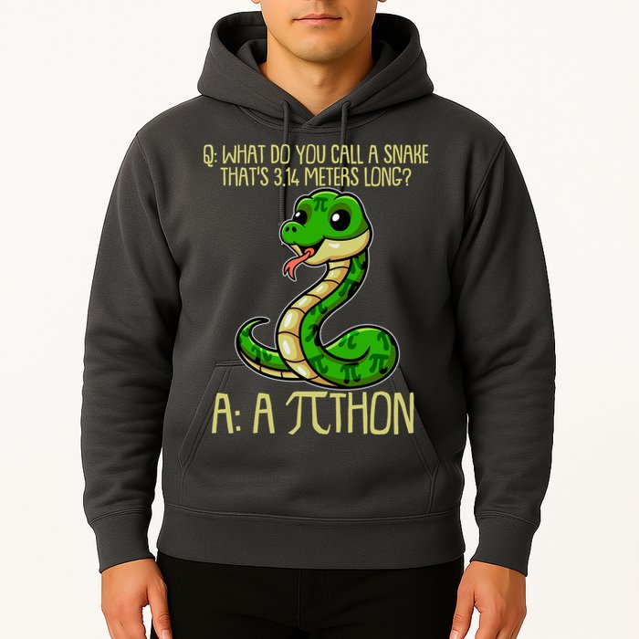Funny Pi Day 314 PiThon Python Snake Joke Hoodie