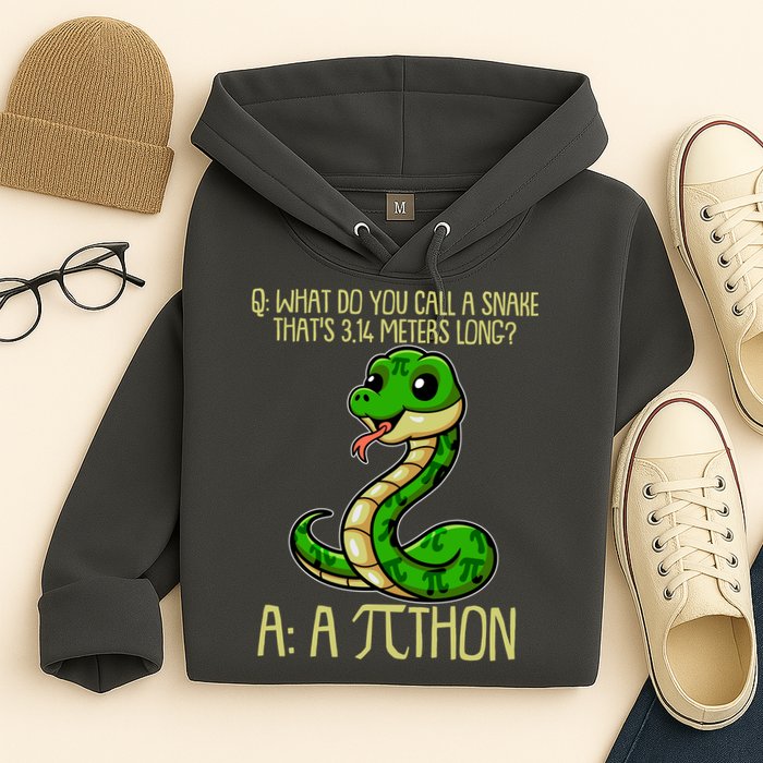 Funny Pi Day 314 PiThon Python Snake Joke Hoodie