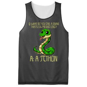 Funny Pi Day 314 PiThon Python Snake Joke Mesh Reversible Basketball Jersey Tank