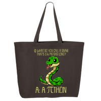 Funny Pi Day 314 PiThon Python Snake Joke 25L Jumbo Tote