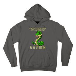 Funny Pi Day 314 PiThon Python Snake Joke Tall Hoodie