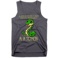 Funny Pi Day 314 PiThon Python Snake Joke Tank Top