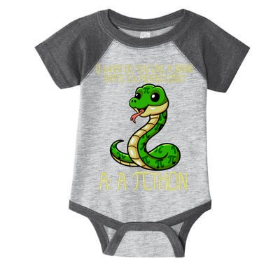 Funny Pi Day 314 PiThon Python Snake Joke Infant Baby Jersey Bodysuit