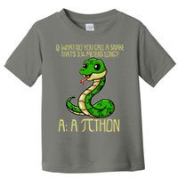 Funny Pi Day 314 PiThon Python Snake Joke Toddler T-Shirt