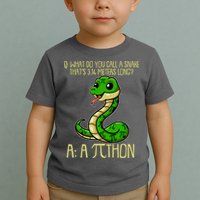 Funny Pi Day 314 PiThon Python Snake Joke Toddler T-Shirt