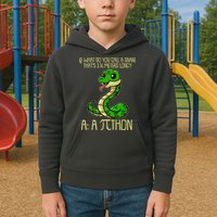 Funny Pi Day 314 PiThon Python Snake Joke Kids Hoodie