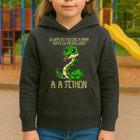 Funny Pi Day 314 PiThon Python Snake Joke Kids Hoodie