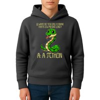 Funny Pi Day 314 PiThon Python Snake Joke Kids Hoodie